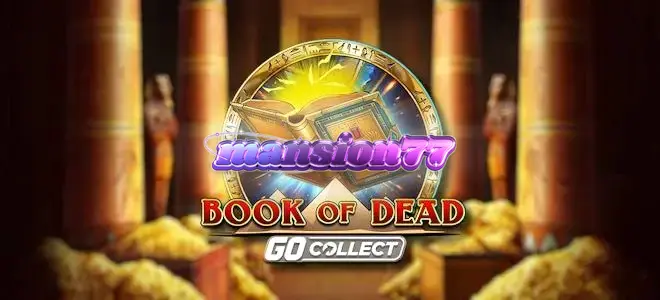 Pemandangan kuil kuno dalam permainan slot Book of Dead GO Collect
